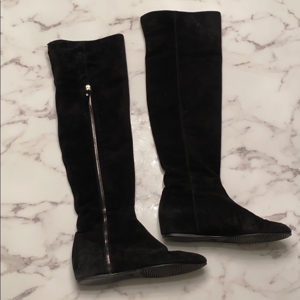 Gently Worn Elf Wedge Over-the-Knee Boot